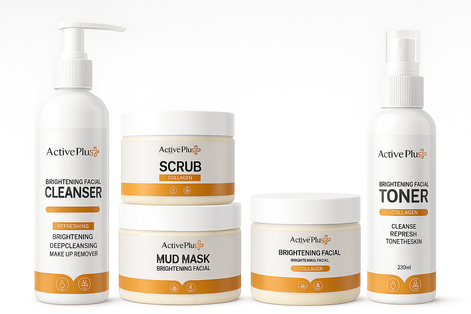 Active Plus Collagen Facial Kit (5 in 1) 🌸